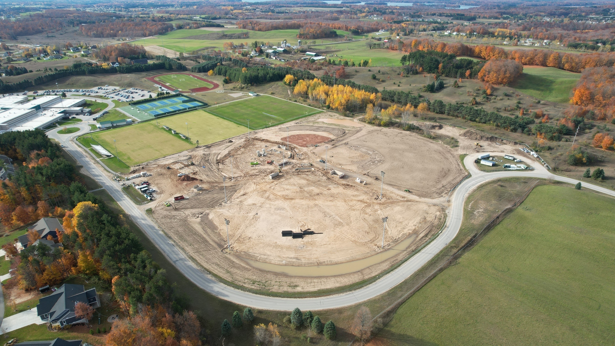 Construction at TC West Senior High School Athletic Complex