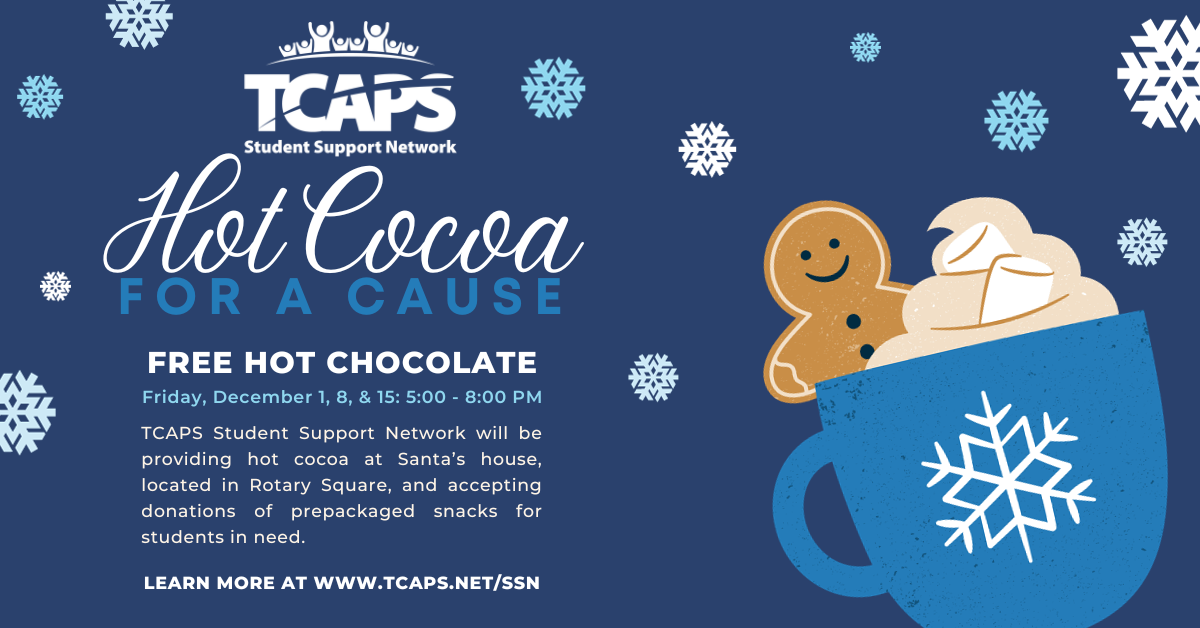 Free Hot Cocoa at Santa's House!