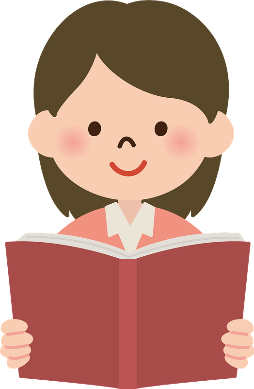 Girl reading a book