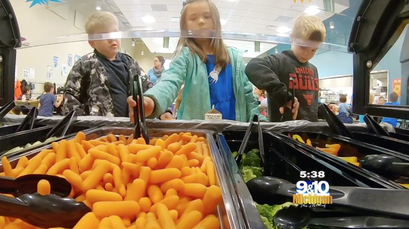 Photo from 9&10 News story on TCAPS' Farm to School program