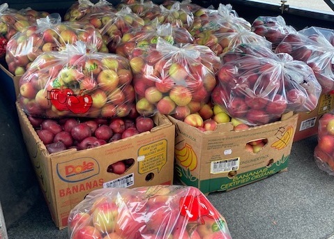 Apples donated by R&K Farms