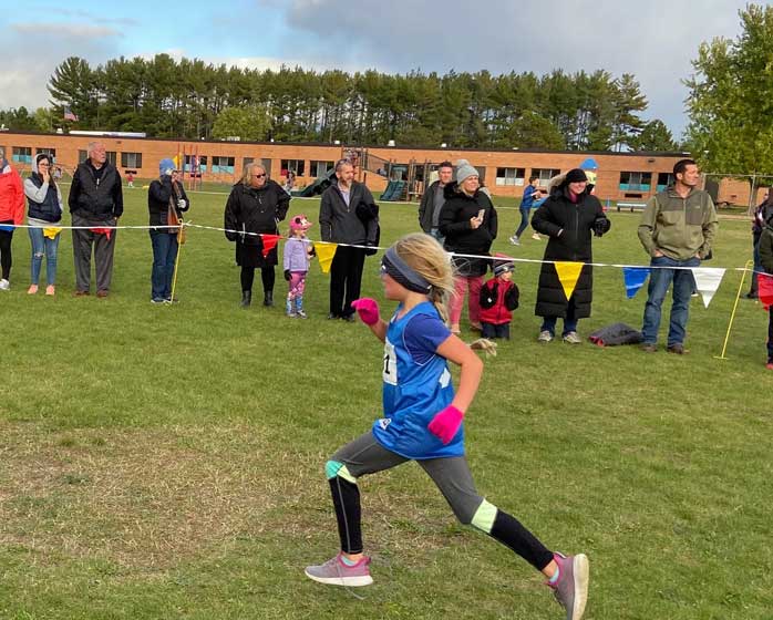 LEAP track program - girl running race