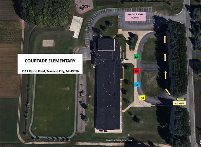 Courtade 2021-2022 Bus Ramp Map