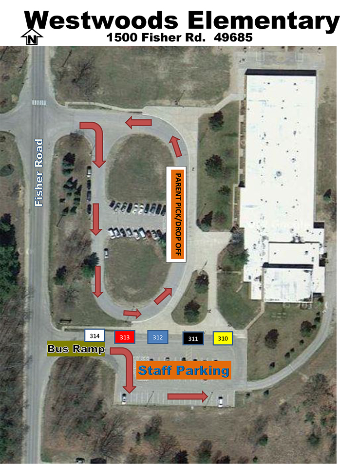 Westoods Bus Ramp Map